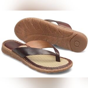 Börn Handcrafted "Bora" Leather Sandal With Soft Micro Suede Lining - Size 8